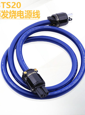 保真3TS20蓝丝带OCC单结晶铜音响升级线古河美标头hifi发烧电源线