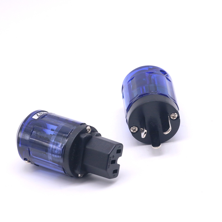 欧亚德 037 国标镀佬电源线插头 发烧级HIFI音响功放胆机电源插尾