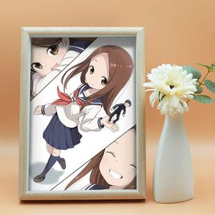 爱捉弄人的高木同学动漫周边卡通二次元相框桌面摆件卧室装饰摆台