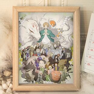 夏目友人帐全家福拼图动漫画壁挂画装饰画摆台件相框朋友生日礼物