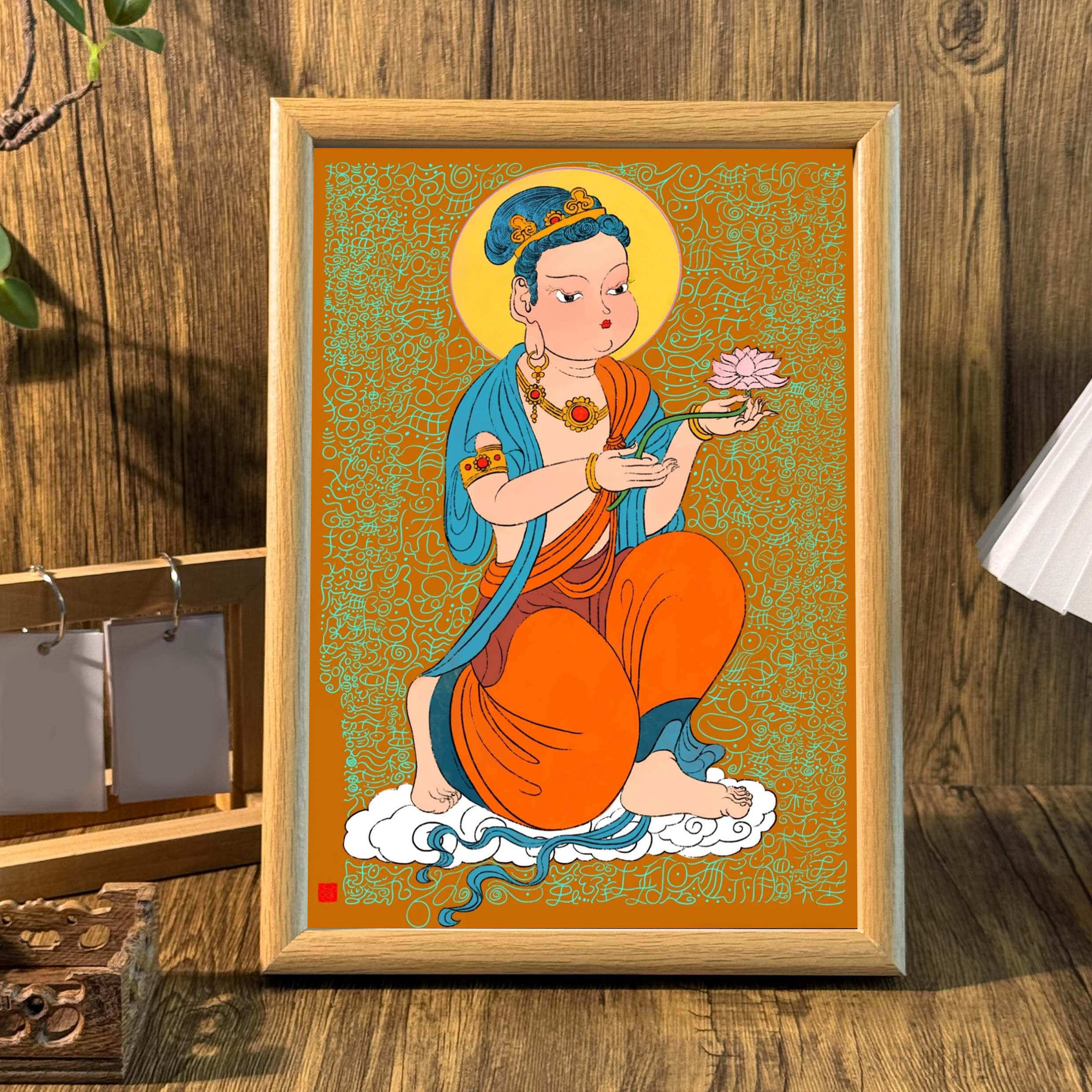 大慈悲菩萨佛堂客厅玄关桌面相框摆台画墙面装饰挂画祝福平安礼物,家居饰品,相框/画框,淘宝优惠券,粉丝福利购,淘宝优惠卷