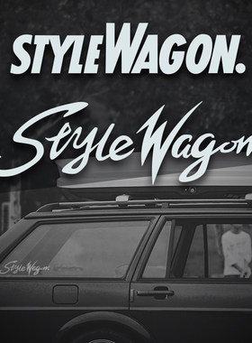 旅行车侧窗后窗装饰幻彩车贴 STYLE WAGON瓦罐改装美潮防水车贴