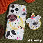 可爱小狗苹果17promax原创苹果16promax手机壳个性 趣味适用iPhone15pro磁吸壳新款 插画卡通苹果14小众设计13