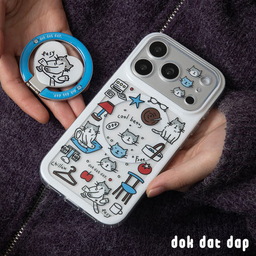 dokdatdap猫咪拼贴苹果iphone17promax手机壳磁吸可爱适用苹果16promax保护套全包苹果15pro手机壳卡通可爱