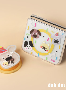 dokdatdap彩色小狗华为Pura X手机壳可爱个性磁吸适用华为Pura X折叠手机保护套新款小众原创趣味创意防摔壳