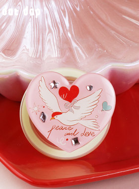 dokdatdap原创和平爱心鸽磁吸手机支架个性可爱磁吸支架小众设计