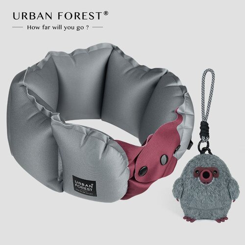 URBAN FOREST鼹鼠充气枕飞机枕脊椎枕护颈枕u型枕颈枕便携u形枕头