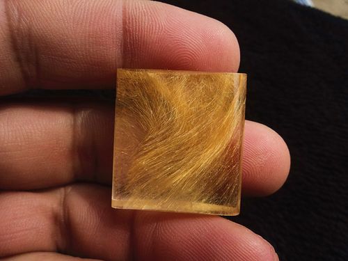 晶山角天然钛晶金发晶无事牌挂件