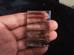 晶山角商城天然绿幽灵水晶无事牌吊坠53×34×11mm 43g