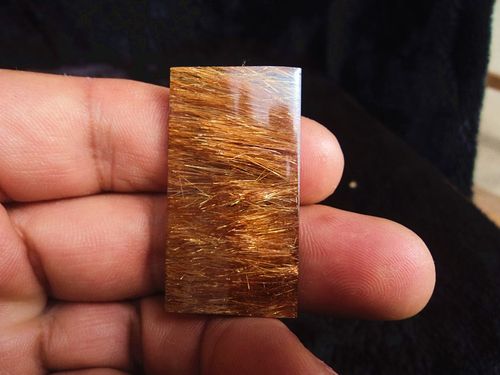 晶山角商城天然钛晶无事牌金发晶