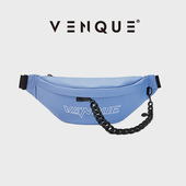 venque 范克潮牌胸包男轻便斜挎包女户外小包运动挎包男士 腰包
