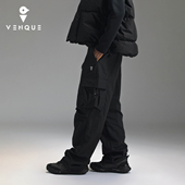 范克户外徒步冲锋裤 男休闲裤 女直筒长裤 venque 2025新款 宽松耐磨