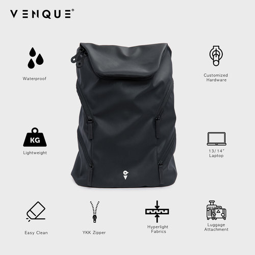 户外旅行双肩包venque男