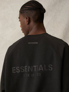 圆领卫衣王嘉尔 高街过验男士 FOG复线ESSENTIALS美式 SHARKFACE