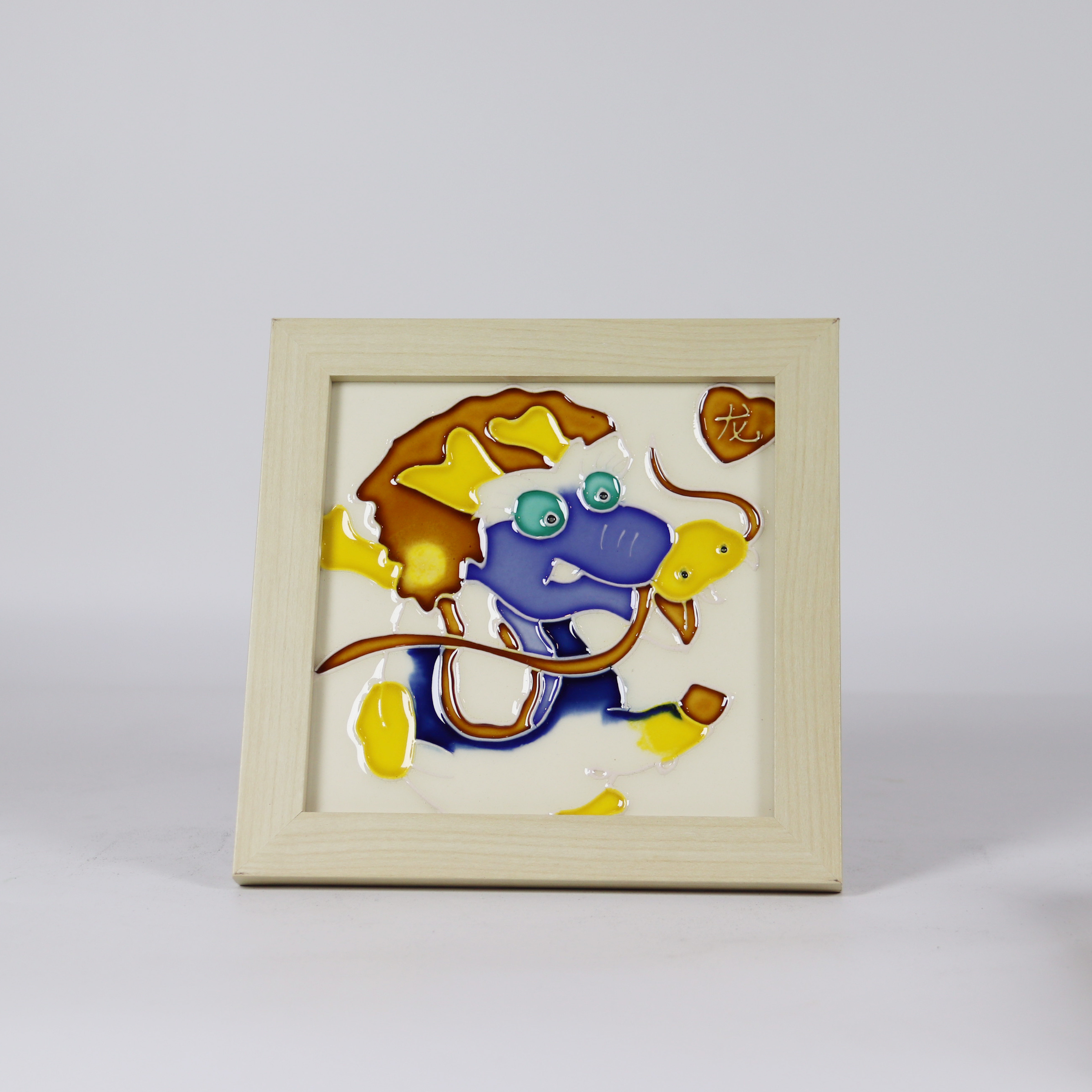 十二生肖属蛇瓷版画手工艺品