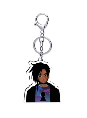 lil uzi vert eternal atake 二次元形象 5cm透明钥匙扣龙虾扣