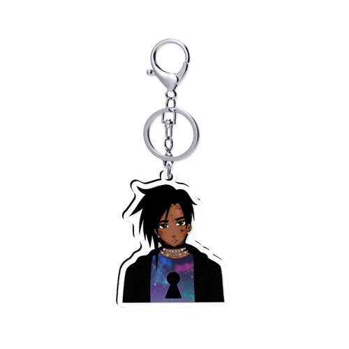 lil uzi vert eternal atake 二次元形象 5cm透明钥匙扣龙虾扣
