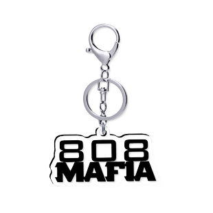 808mafia 5cm透明钥匙扣龙虾扣 挂件 亚克力 滴胶