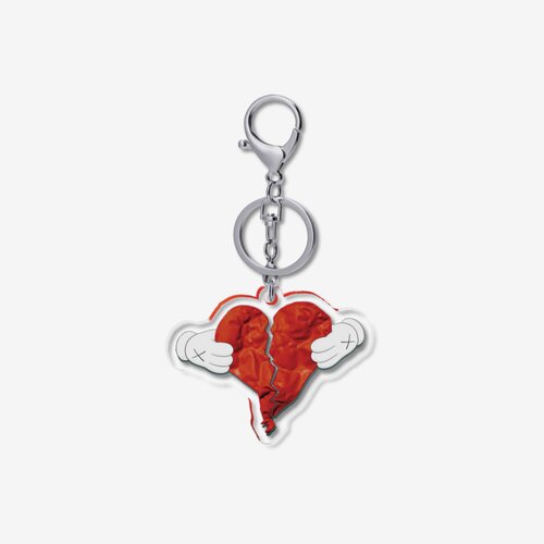 kanye west 808s & Heartbreak 5cm透明钥匙扣龙虾扣