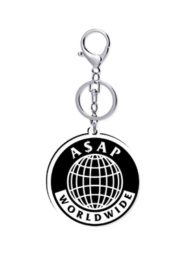 ASAP rocky ASAP Worldwide 5cm 透明钥匙扣