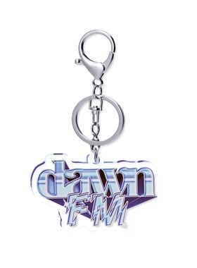 the weeknd dawn fm 封面字体 5cm透明钥匙扣龙虾扣 亚克力 滴胶