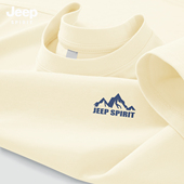 JEEP吉普纯棉短袖 上衣X 夏潮流t恤男运动休闲宽松男士 男款 2026新款