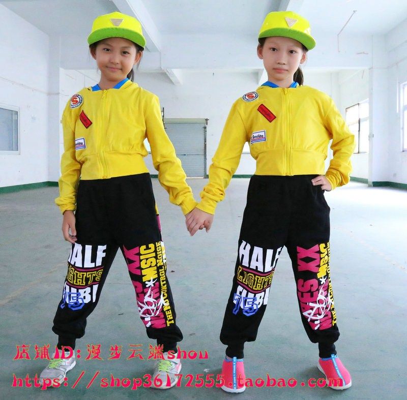 2019春季新款嘻哈街舞宽松外套套装休闲裤爵士广场团队舞台演出服|msdalam kategori Butik wanita / wanita, seluar, seluar santai - dari Buy2taobao.com untuk memberikan perkhidmatan ejen Taobao profesional membeli