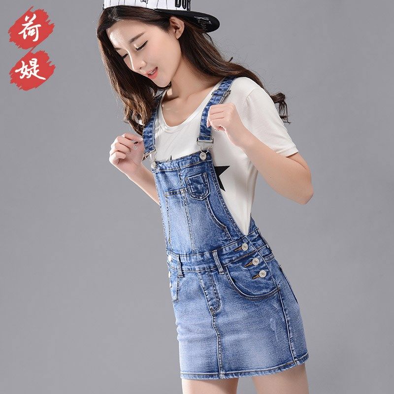 韩版牛仔背带裙女短裙夏季大码半身裙修身包臀学生吊带连衣裙子潮|msdalam kategori Butik wanita / wanita, skirt - dari Buy2taobao.com untuk memberikan perkhidmatan ejen Taobao profesional membeli