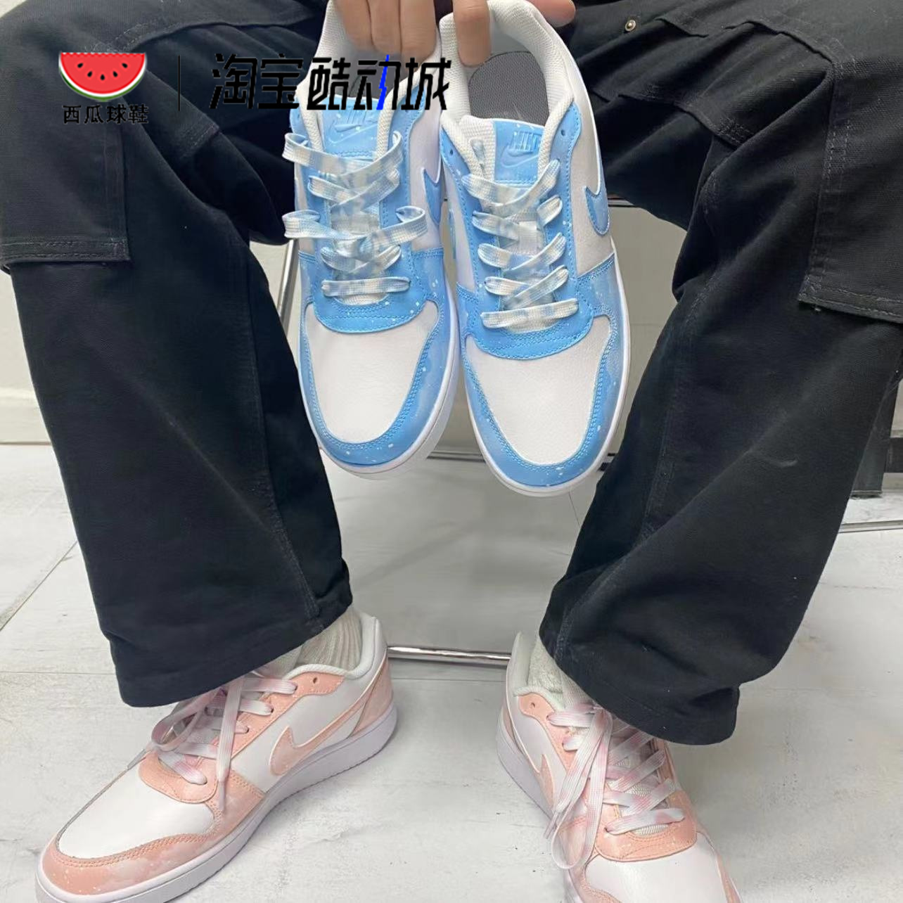 nike复古系带男子低帮球鞋定制