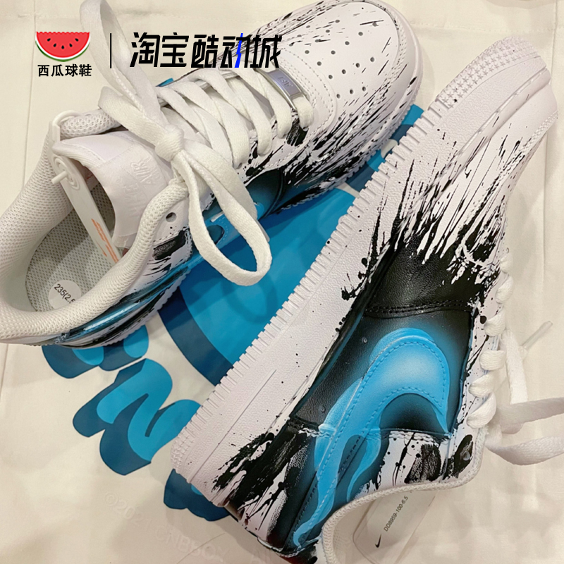 西瓜球鞋定制 Nike Air Force 1 Low 超级英雄毒液低帮男女板鞋 运动鞋new 板鞋 原图主图