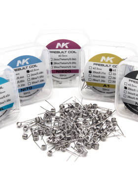 素丝线圈50只发热丝NI80 A1 NI70 SS316L电热合金NK预制组件DIY