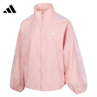 adidas 时尚休闲舒适百搭立领女子夹克外套 JY7703