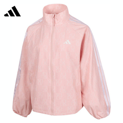 adidas 时尚休闲舒适百搭立领女子夹克外套 JY7703