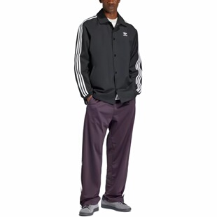 adidas originals 拼色条纹设计舒适宽松长袖夹克外套 男款IZ1831