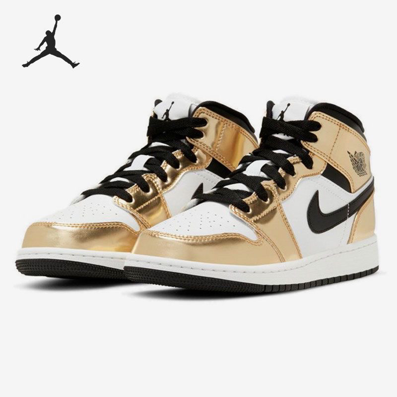 Jordan Air Jordan 1 Mid 减震透气中帮复古篮球鞋男款DC1419-700,运动鞋new,篮球鞋,淘宝优惠券,粉丝福利购,淘宝优惠卷