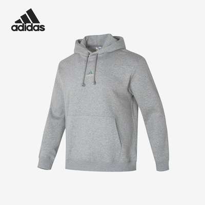 adidas 印花刺绣连帽宽松运动休闲长袖卫衣男款 IN3165