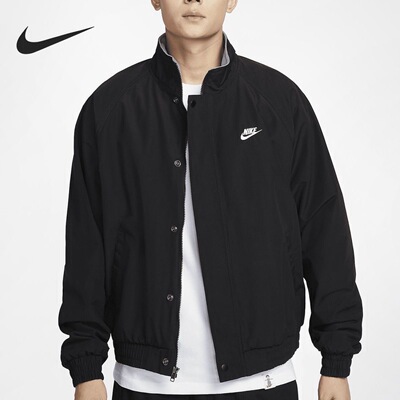 Nike 舒适简约宽松休闲加绒内里立领男子夹克外套 FZ0657-010