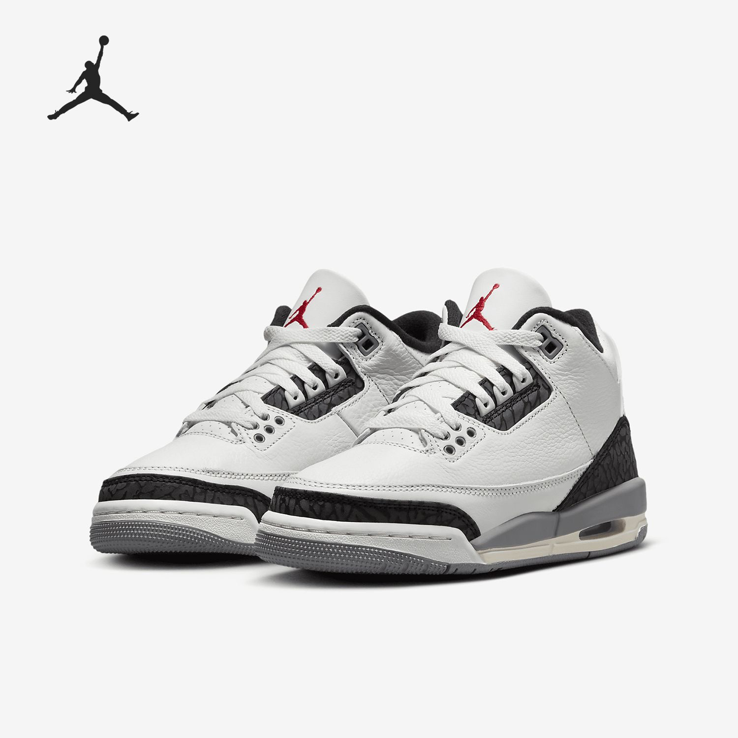 Jordan Air Jordan 3 防滑耐磨中帮篮球鞋青少年DM0967-106