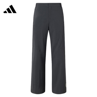 adidas 纯色中腰阔腿喇叭休闲裤女款 JN1967