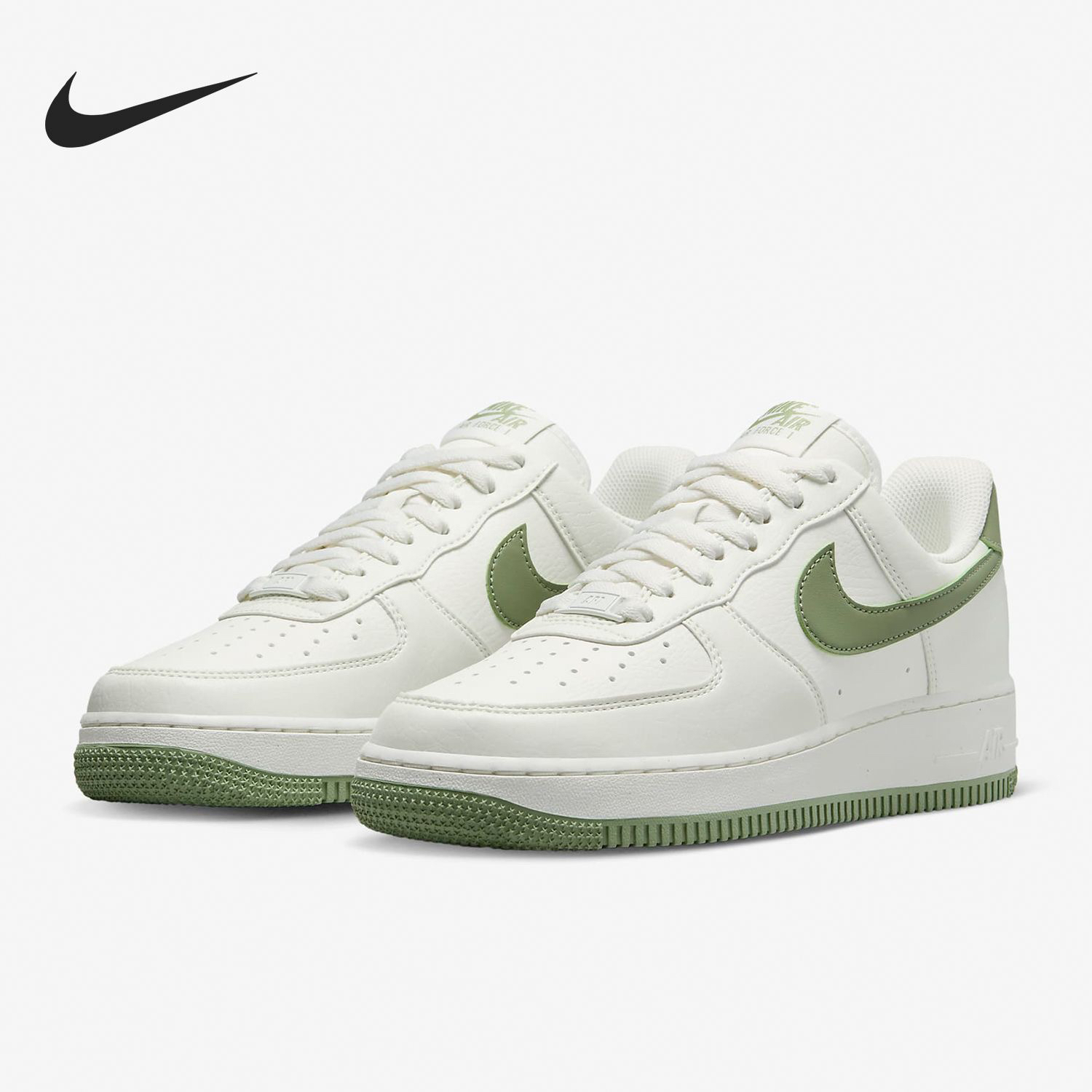 Nike Air Force 1 ’07 NN耐磨透气低帮板鞋女款白绿DV3808-106