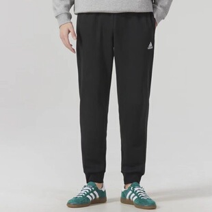 Adidas 舒适百搭运动休闲收口针织长裤男款  IB4023