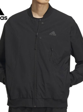 Adidas 纯色百搭运动休闲男士夹克外套 IP4958