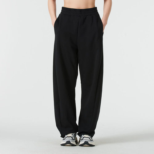 adidas 透气松紧休闲弯刀针织运动裤女款 JZ1582