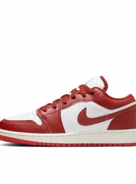 耐克Air Jordan 1 Low AJ1白红大童/女款低帮FJ3465-160（nmc仓）