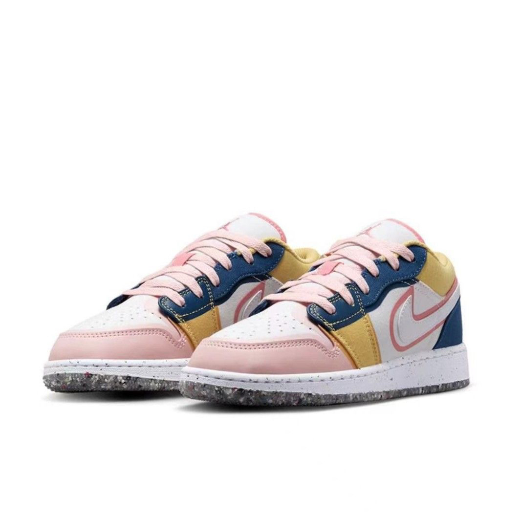 Jordan Air Jordan 1 Low 防滑耐磨低帮青少年篮球鞋 DV1323-100