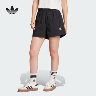 adidas originals 柔软舒适亲肤时尚宽松休闲短裤女款 JD1511