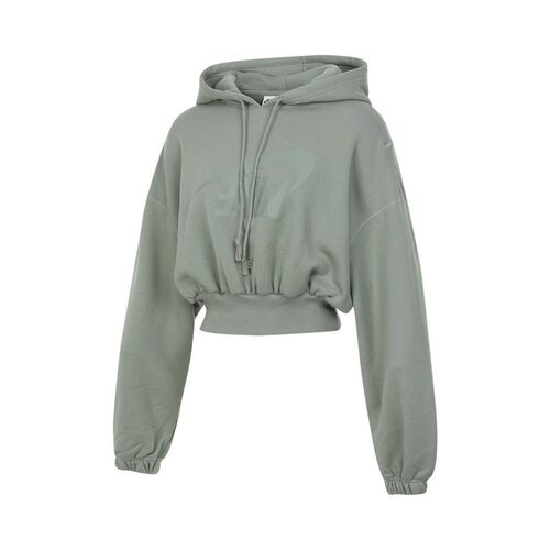 Nike Sportswear 休闲舒适连帽短款露脐卫衣女款 FV7778-370