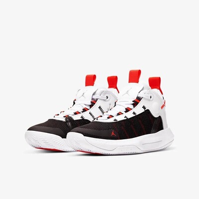 Jordan Jumpman 2020 Air 复古实战中帮儿童篮球鞋 BQ3451-100