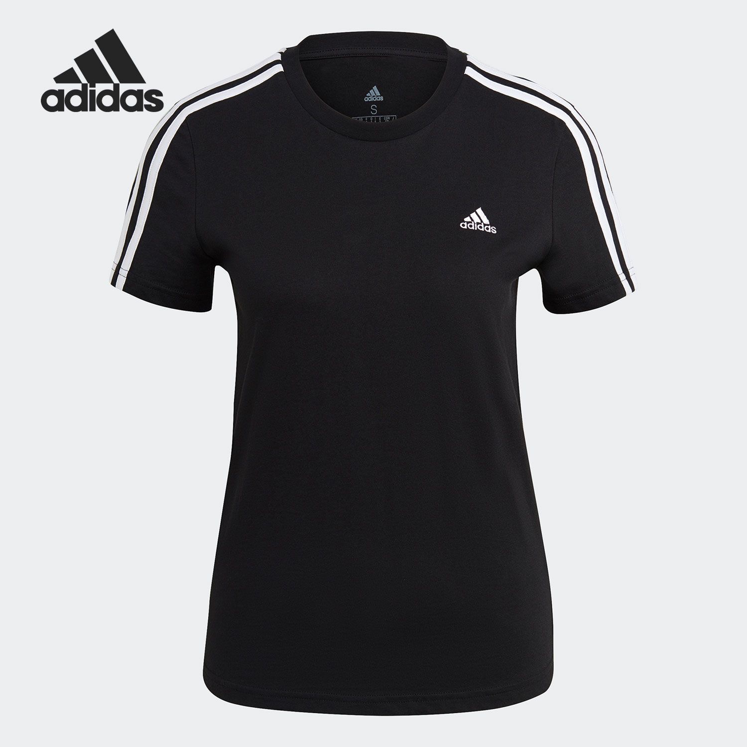 Adidas originals E 3S TEE休闲运动短袖T恤女款GL0784