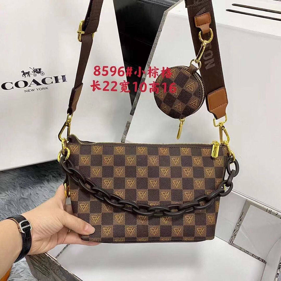 诺黛尔正品印花女包链条小方包网红爆款潮时尚轻奢复古宽带斜挎包